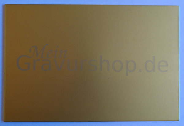 Aluminiumplatte gold (light) eloxiert 150x100x2mm